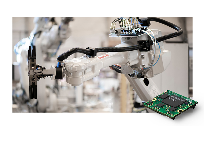 Foto Conexión de accesorios de robot a cualquier red industrial.